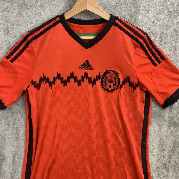 Adidas Jersey Youth XL Mexico National Soccer Red 2014 World Cup Climacool *FLAW - Picture 7 of 16